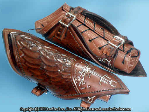 Lord Of The Rings - How To Make Boromir's Leather Vambraces / Arm